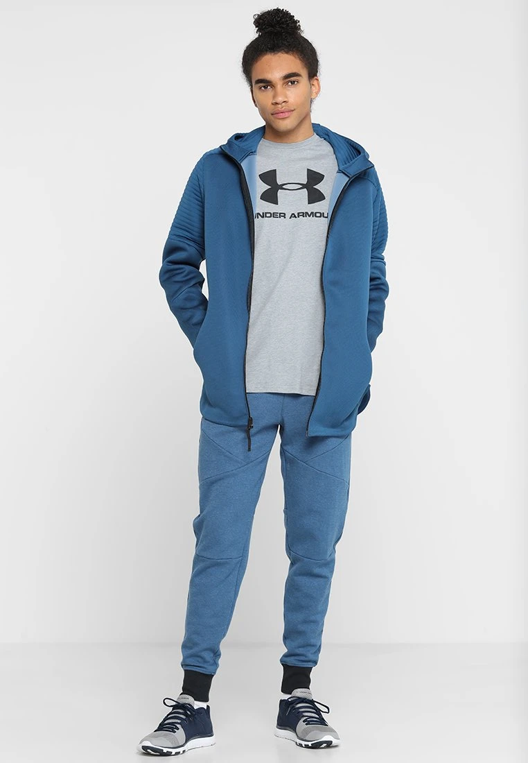 Under Armour STYLE LOGO - T-shirt Z Nadrukiem - Steel Light Heather/black - obrazek 2