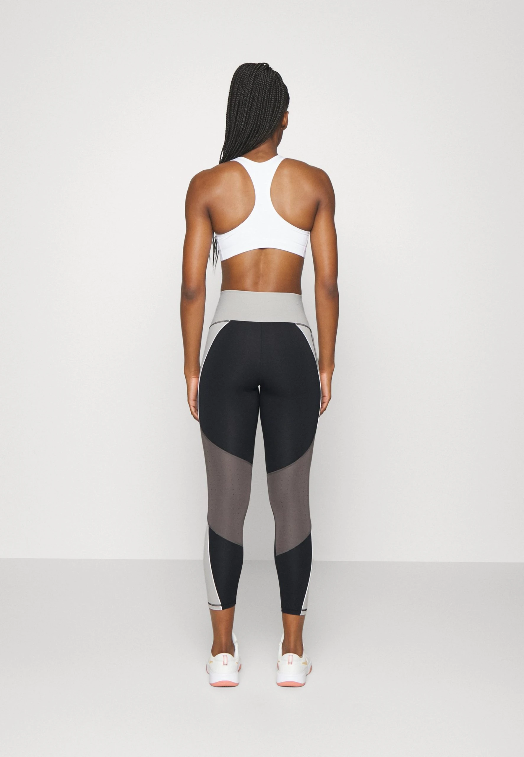 Under Armour RUSH ANKLE LEG - Legginsy - Black/ghost Gray - obrazek 3