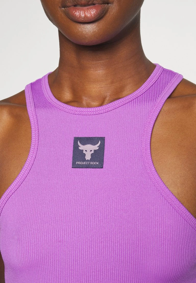 Under Armour PROJECT ROCK TANK - Top - Lunar Purple - obrazek 7