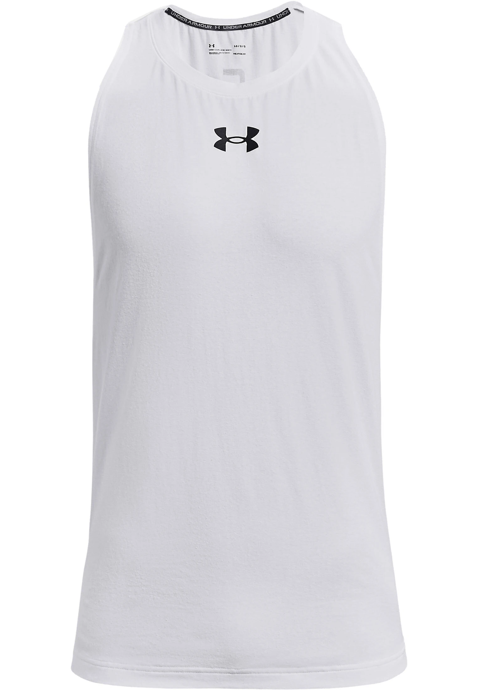 Under Armour BASELINE TANK - Top - White - obrazek 4