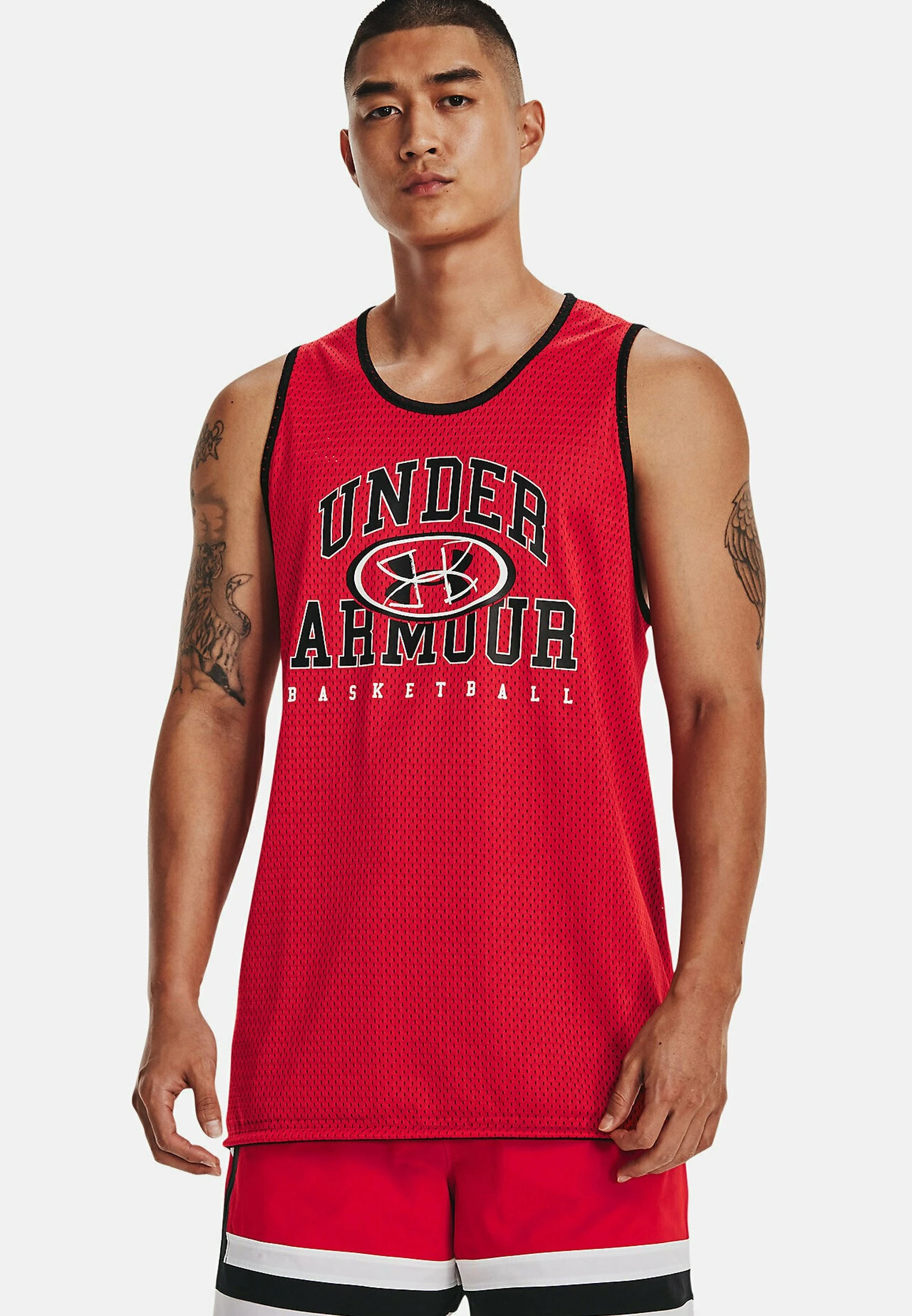 Under Armour SLEEVELESS BASELINE REVERSIBLE - Koszulki NBA - Red