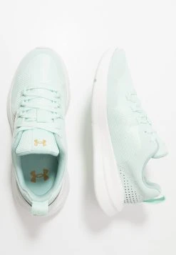 Under Armour ESSENTIAL - Obuwie Treningowe - Seaglass Blue/onyx White/metallic Gold Luster