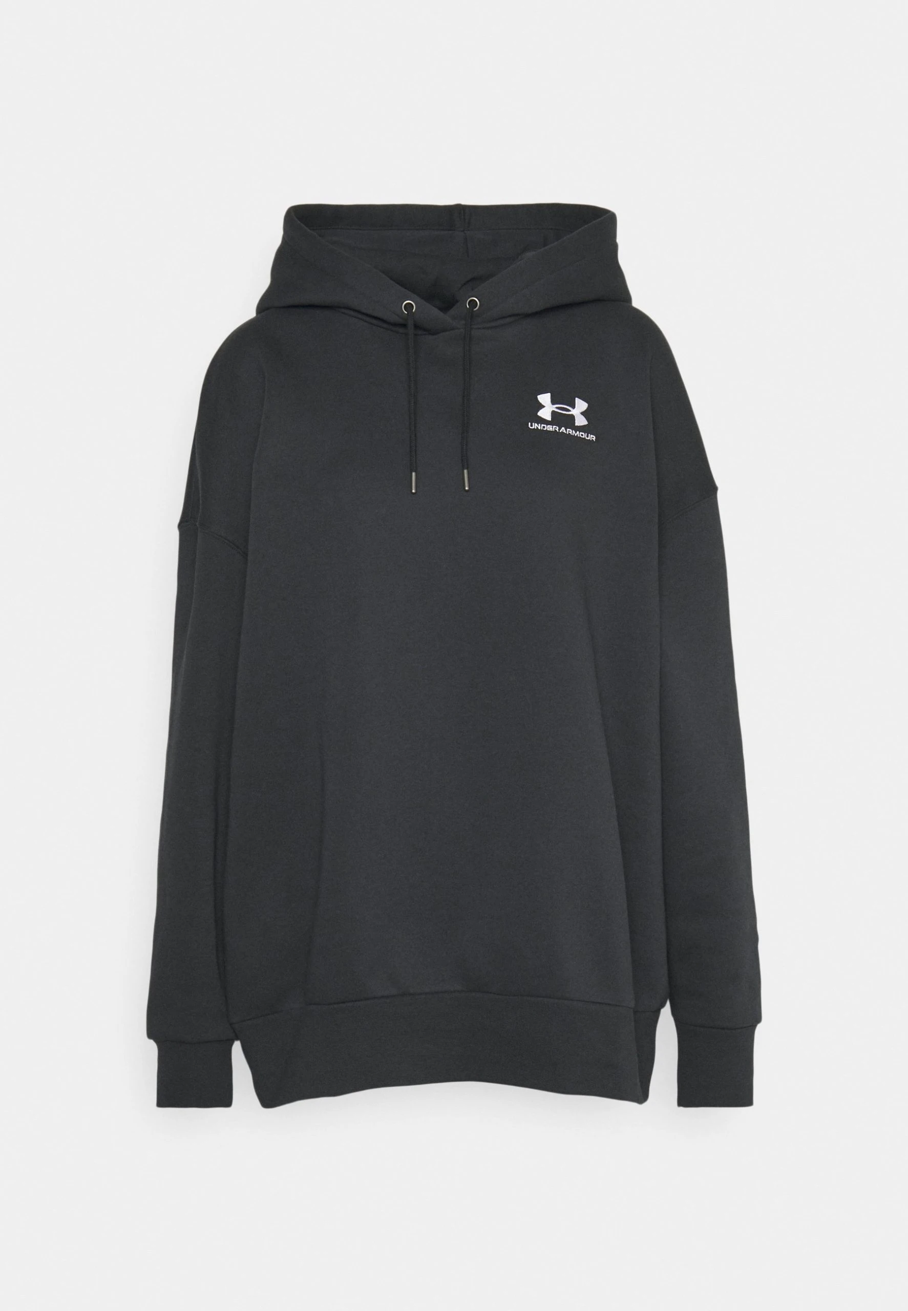 Under Armour ESSENTIAL HOODIE - Bluza Z Kapturem - Black/white - obrazek 6