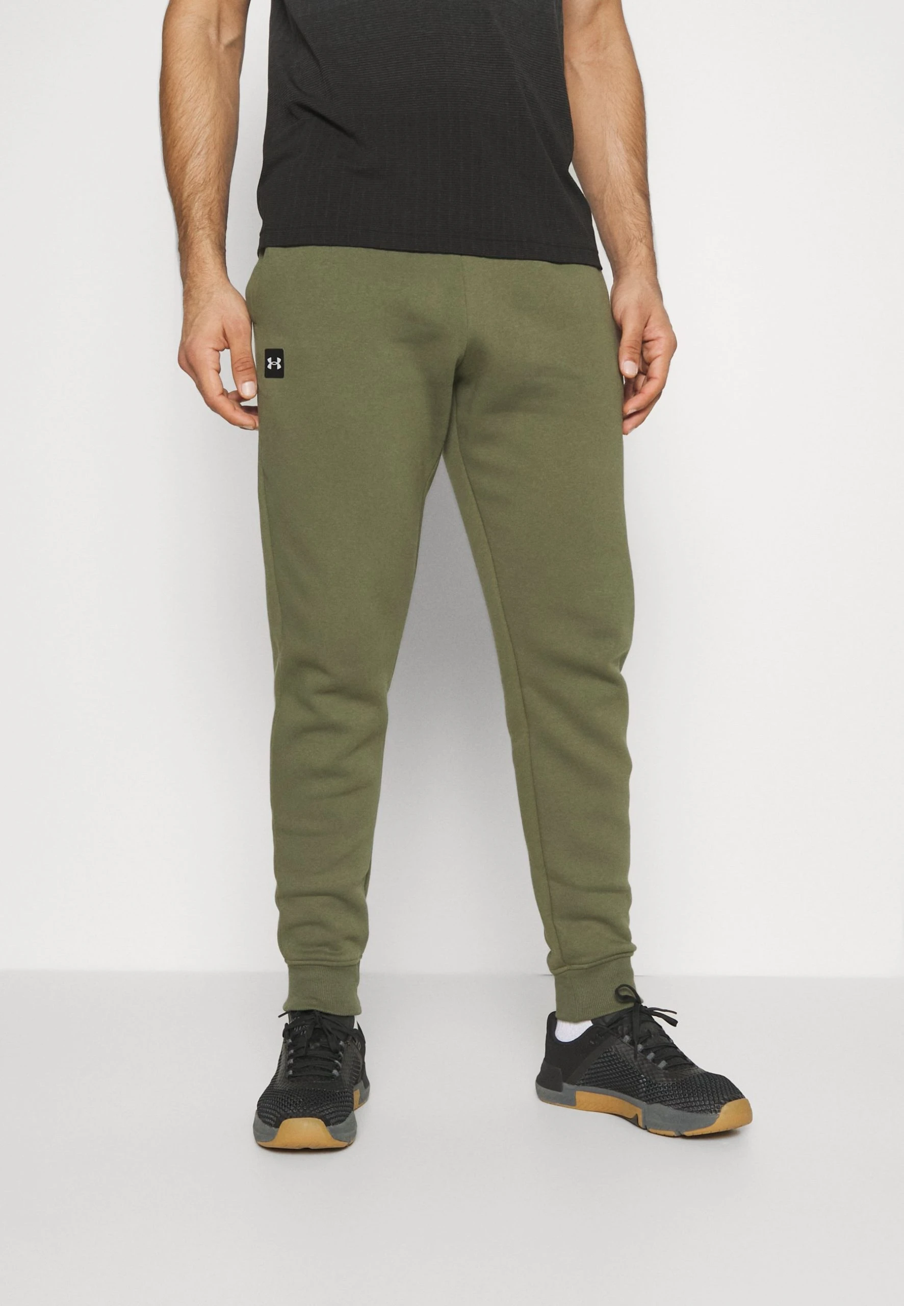 Under Armour RIVAL JOGGERS - Spodnie Treningowe - Marine Od Green/onyx White
