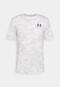 Under Armour CAMO - T-shirt Z Nadrukiem - White/grey