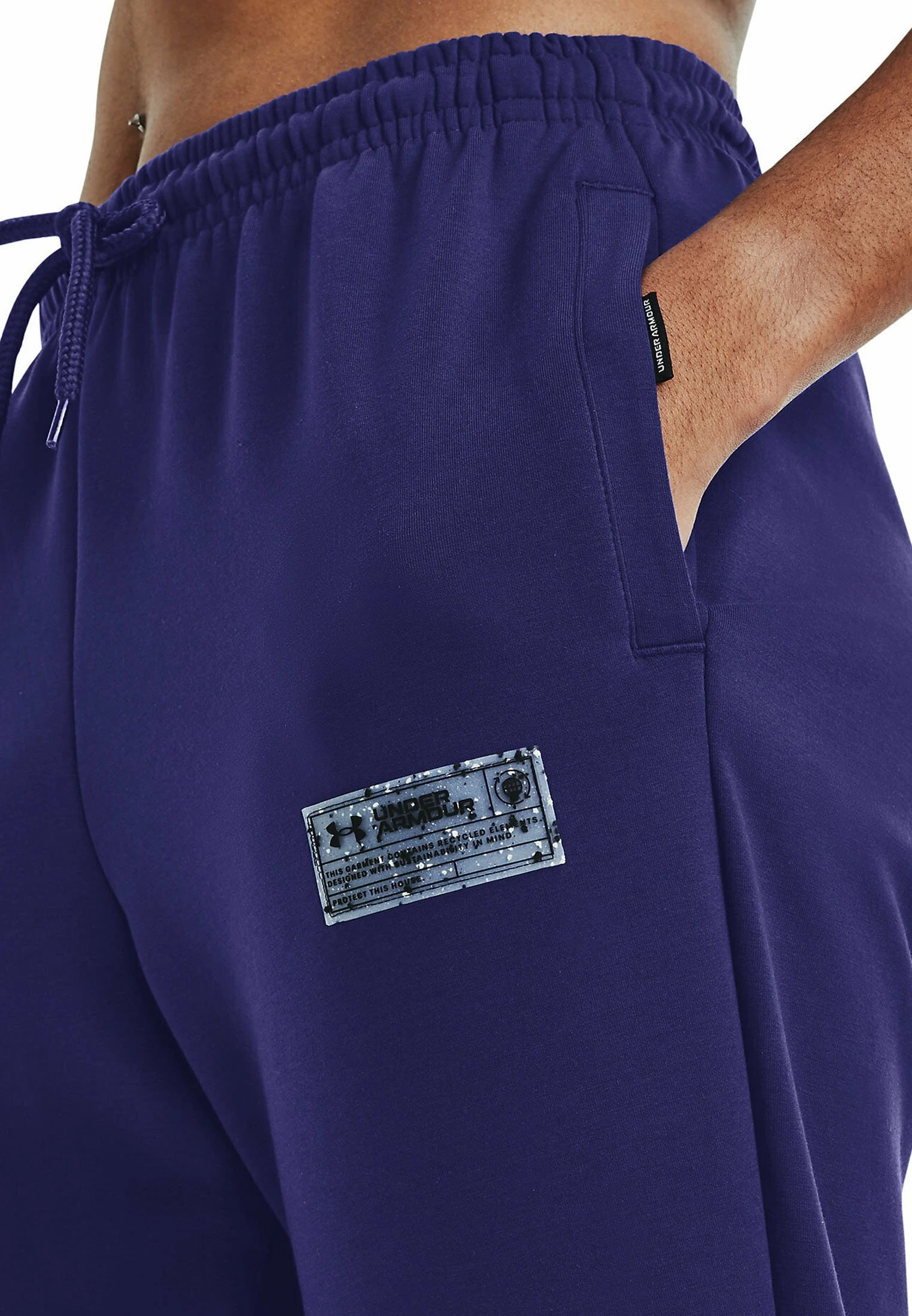 Under Armour UA SUMMIT - Spodnie Treningowe - Sonar Blue - obrazek 4