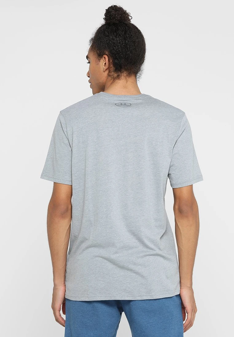 Under Armour STYLE LOGO - T-shirt Z Nadrukiem - Steel Light Heather/black - obrazek 3