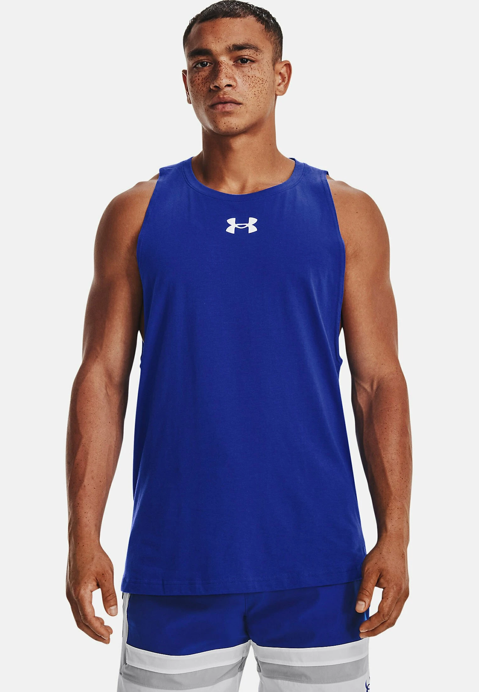 Under Armour BASELINE TANK - Top - Royal - obrazek 3