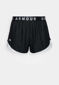 Under Armour PLAY UP - Krótkie Spodenki Sportowe - Black / White / White