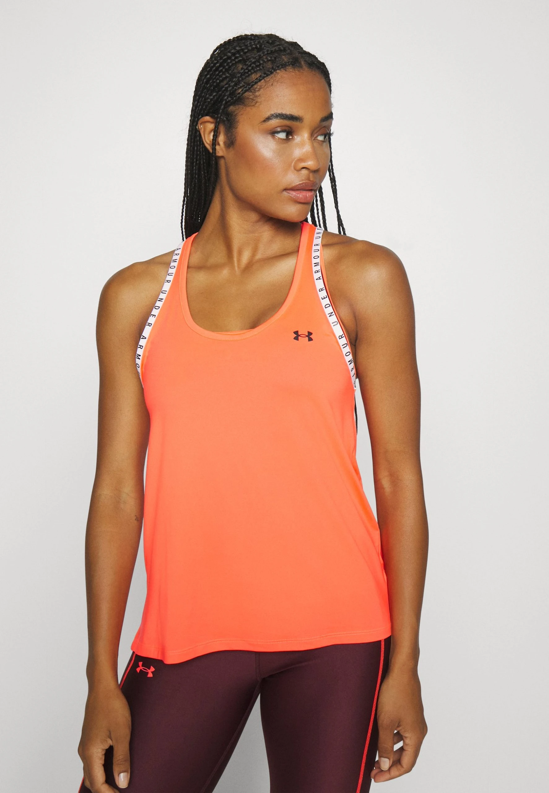 Under Armour KNOCKOUT TANK - Top - Beta/white/black - obrazek 4