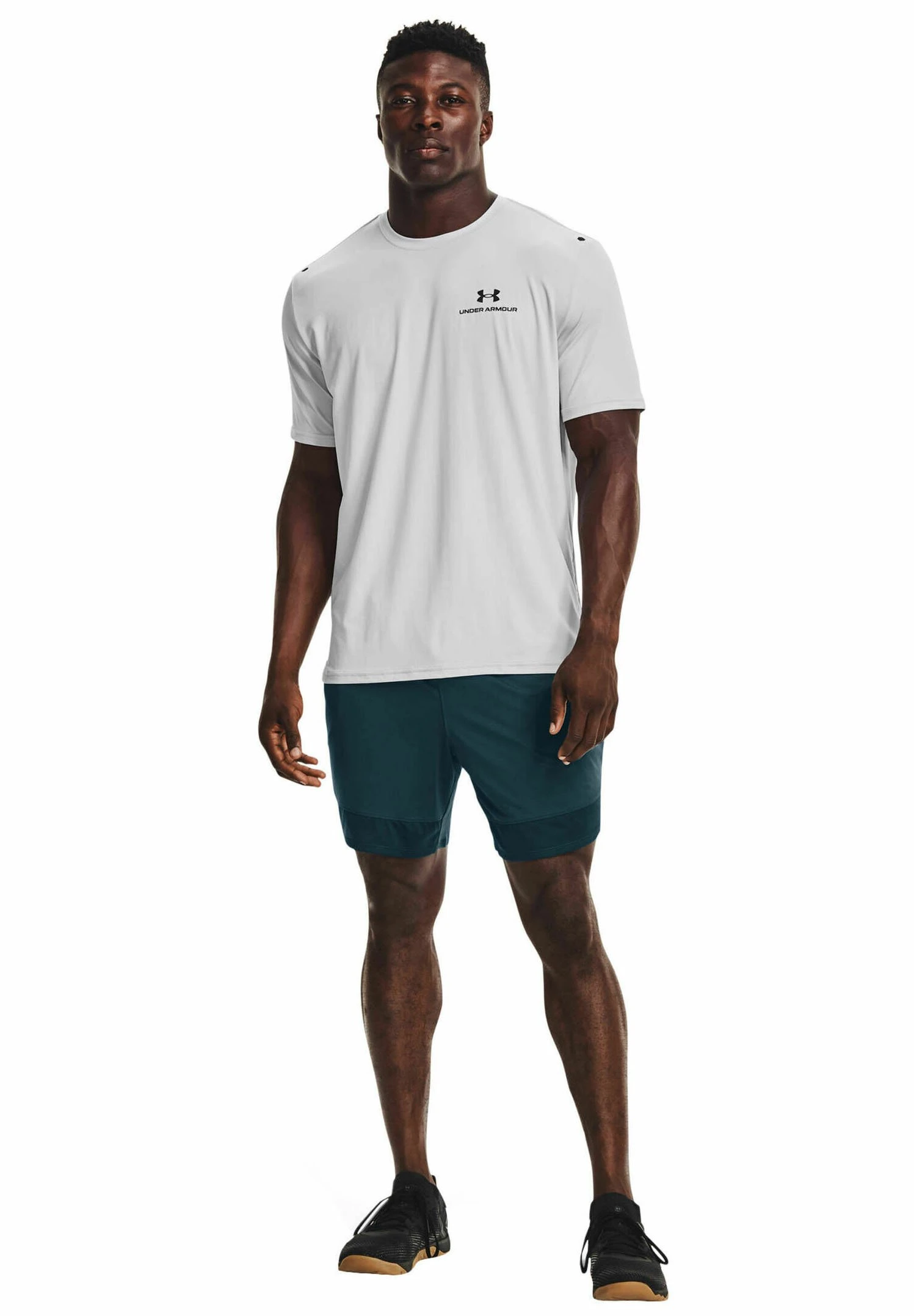 Under Armour UA RUSH ENERGY - T-shirt Z Nadrukiem - Hellgrau - obrazek 2