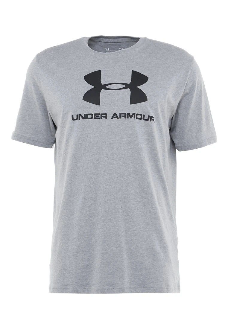 Under Armour STYLE LOGO - T-shirt Z Nadrukiem - Steel Light Heather/black - obrazek 5