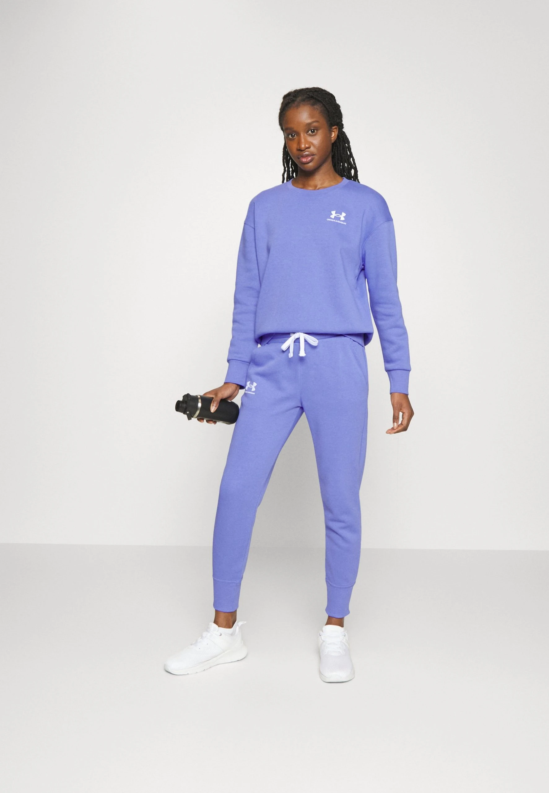 Under Armour RIVAL - Spodnie Treningowe - Baja Blue/white - obrazek 2