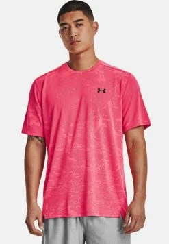 Under Armour TECH VENT JACQUARD SS - Koszulka Sportowa - Pink Shock
