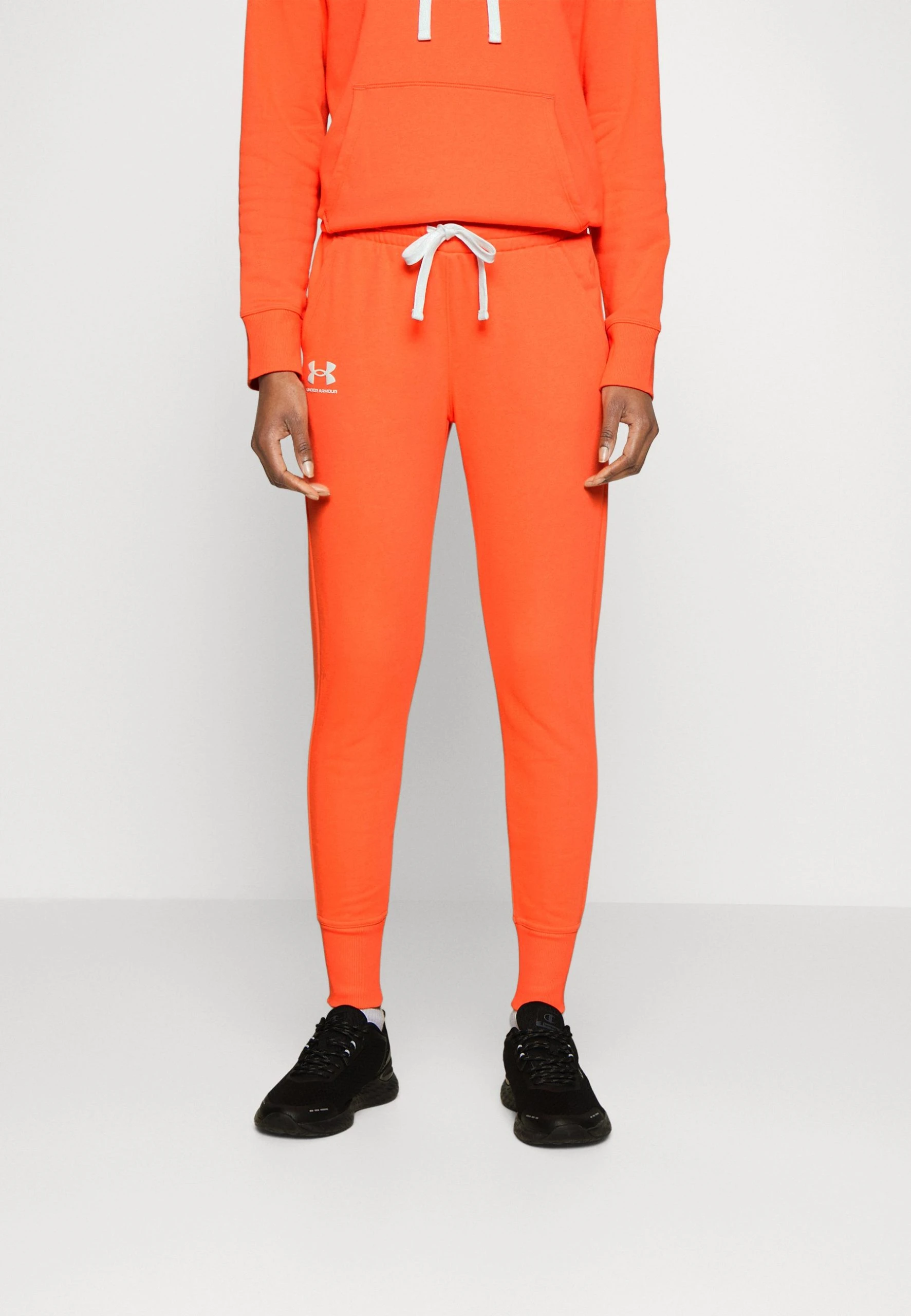 Under Armour RIVAL - Spodnie Treningowe - After Burn/white