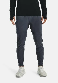 Under Armour QUALIFIER RUN - Spodnie Treningowe - Downpour Gray