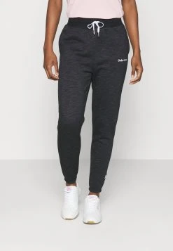 Under Armour ESSENTIAL SCRIPT PANT - Spodnie Treningowe - Black/jet Gray/white