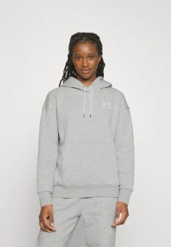 Under Armour ESSENTIAL HOODIE - Bluza Z Kapturem - Mod Gray Light Heather