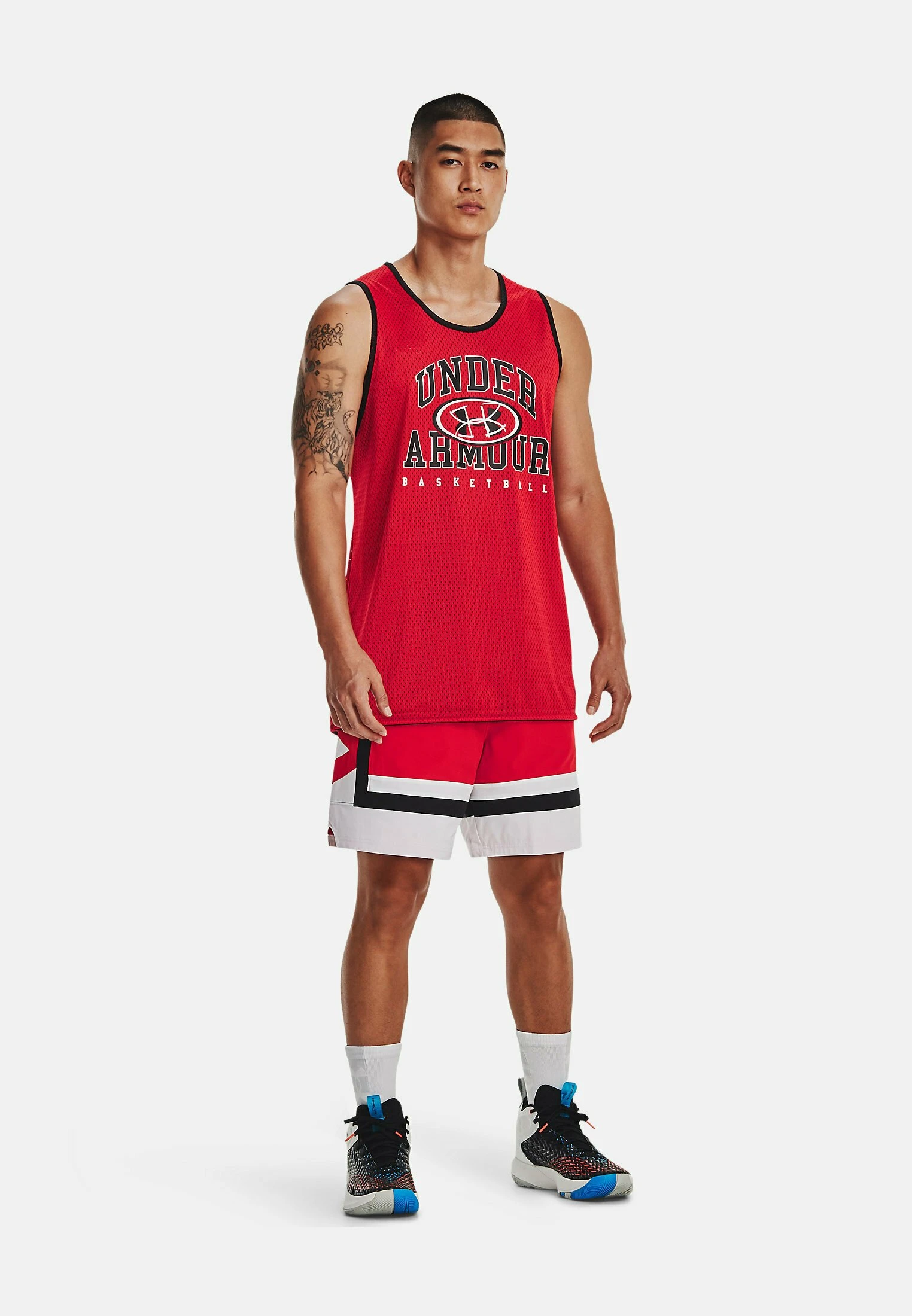 Under Armour SLEEVELESS BASELINE REVERSIBLE - Koszulki NBA - Red - obrazek 2