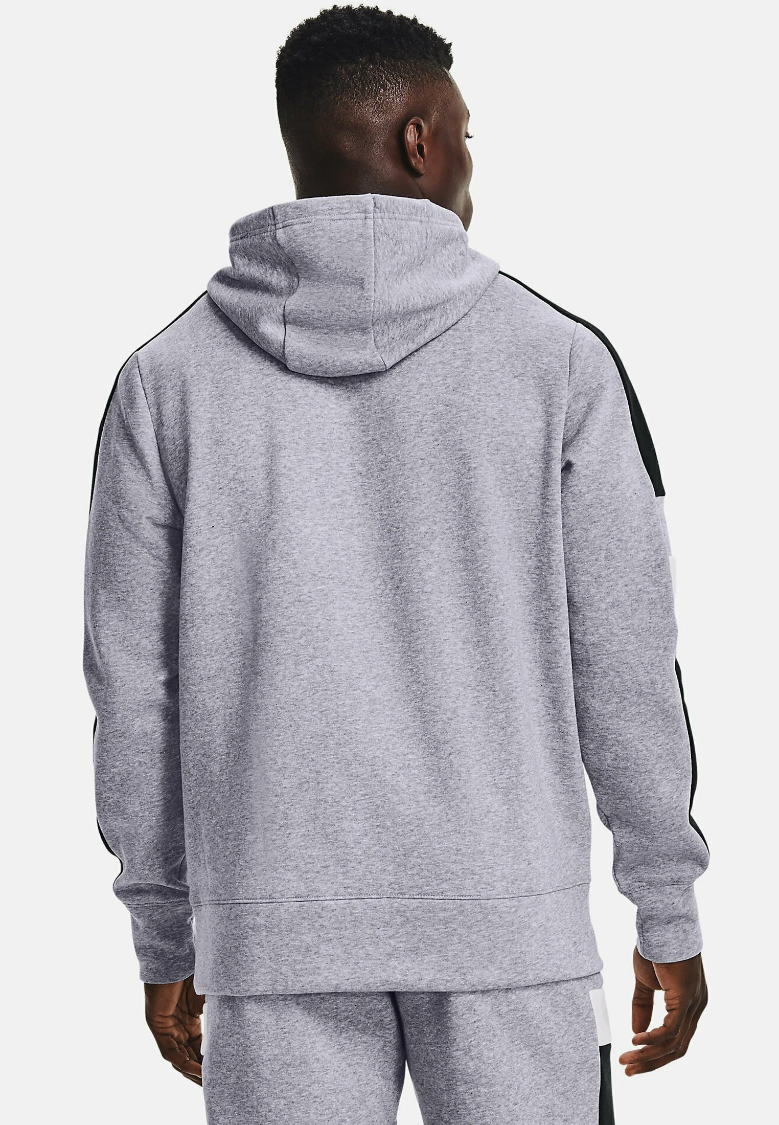 Under Armour BASELINE FLEECE - Bluza Z Kapturem - Grey - obrazek 3