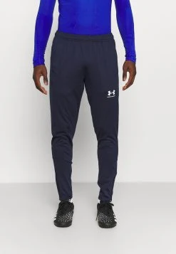 Under Armour CHALLENGER - Spodnie Treningowe - Midnight Navy/white