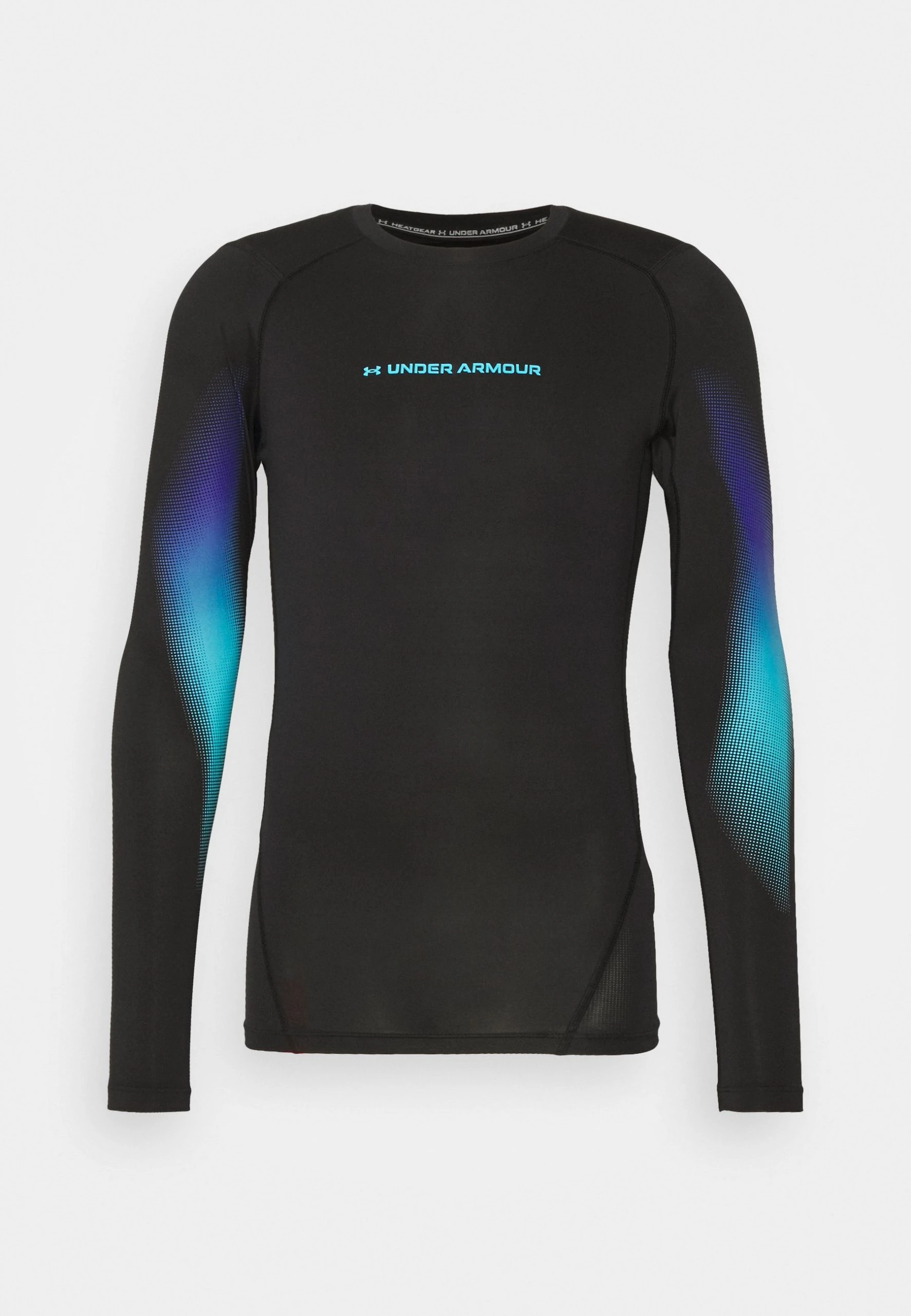 Under Armour NOVELTY LS - Bluzka Z Długim Rękawem - Black/blue Surf - obrazek 4