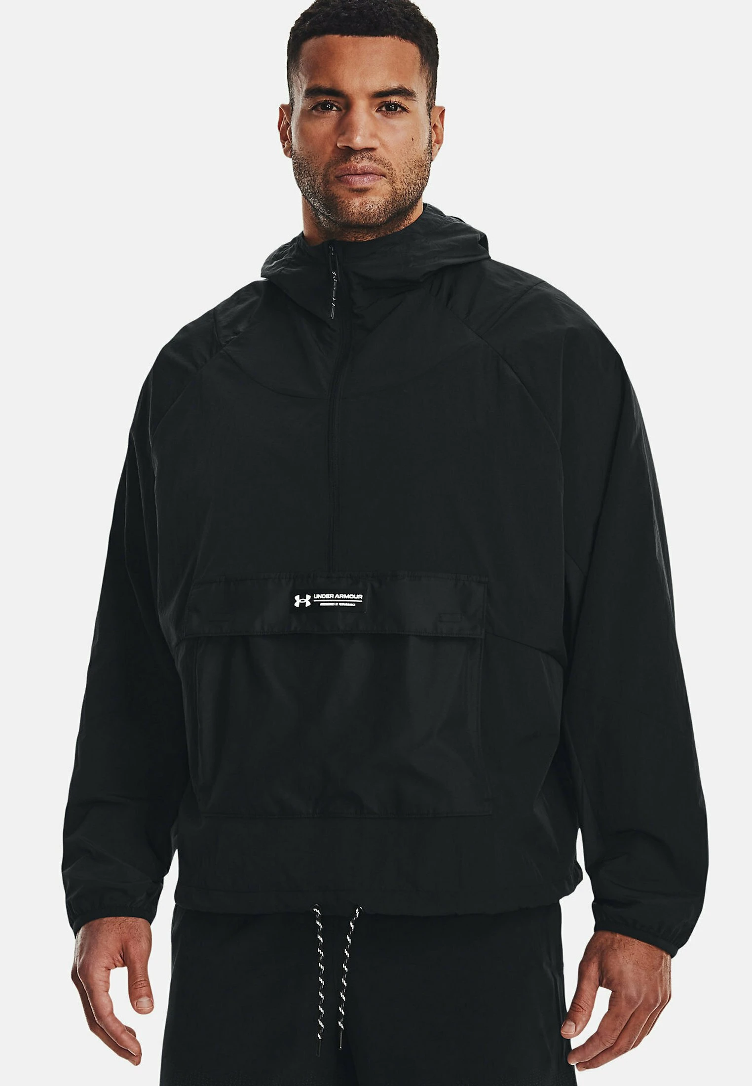 Under Armour UA RUSH WOVEN - Wiatrówka - Black