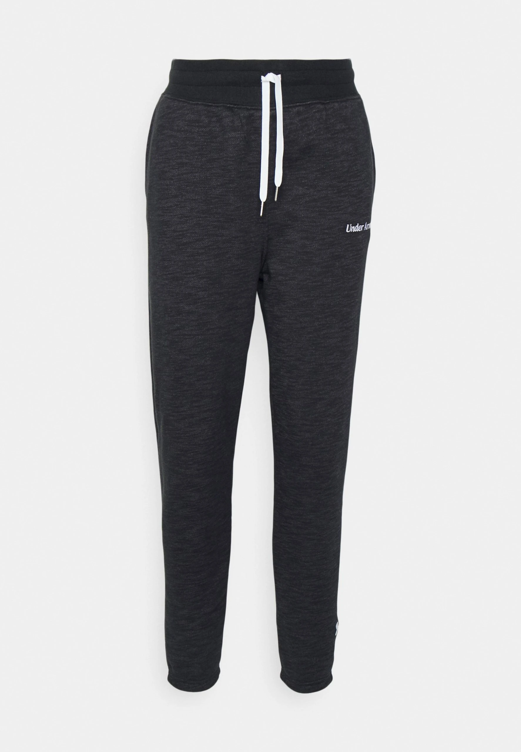 Under Armour ESSENTIAL SCRIPT PANT - Spodnie Treningowe - Black/jet Gray/white - obrazek 4