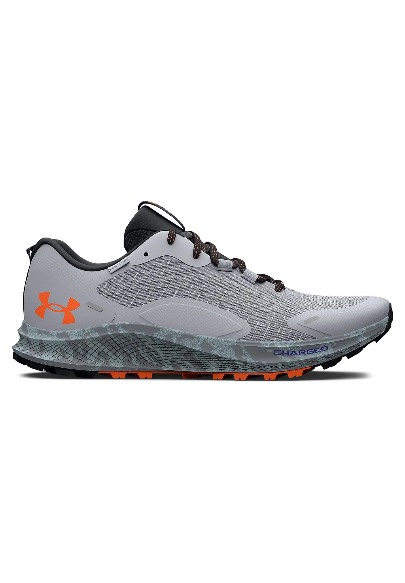 Under Armour UA CHARGED BANDIT TR 2 SP - Obuwie Do Biegania Szlak - Mod Gray / Black / Orange Blast - obrazek 5