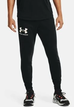 Under Armour RIVAL TERRY - Spodnie Treningowe - Black