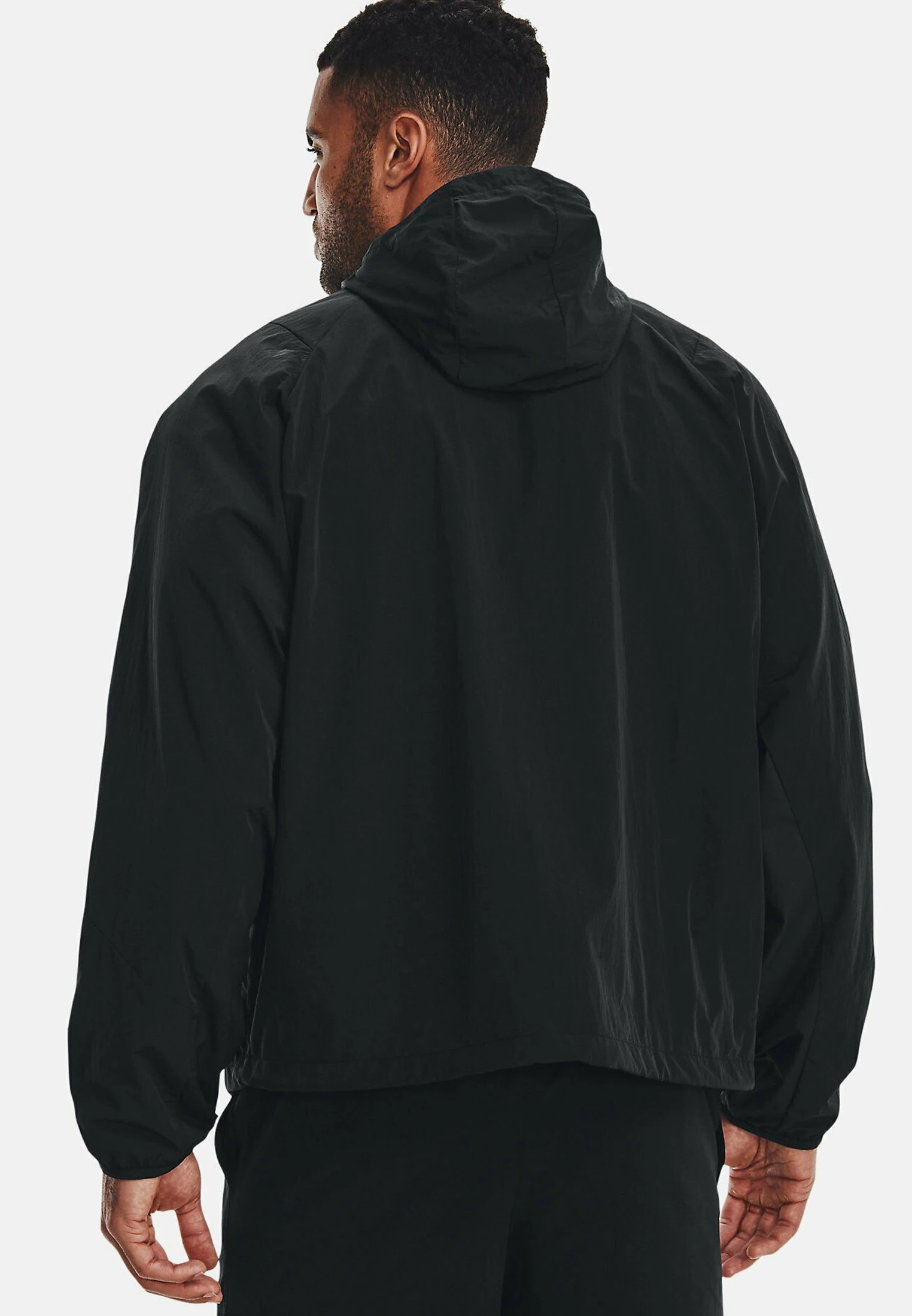 Under Armour UA RUSH WOVEN - Wiatrówka - Black - obrazek 3