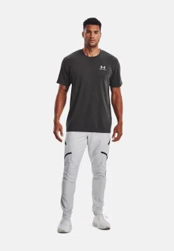 Under Armour UNSTOPPABLE PANTS - Spodnie Treningowe - Halo Gray / / Black