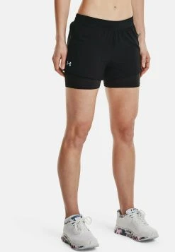 Under Armour 2-IN-1 - Krótkie Spodenki Sportowe - Black