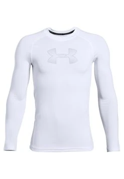 Under Armour HEATGEAR LONG SLEEVE - Koszulka Sportowa - White