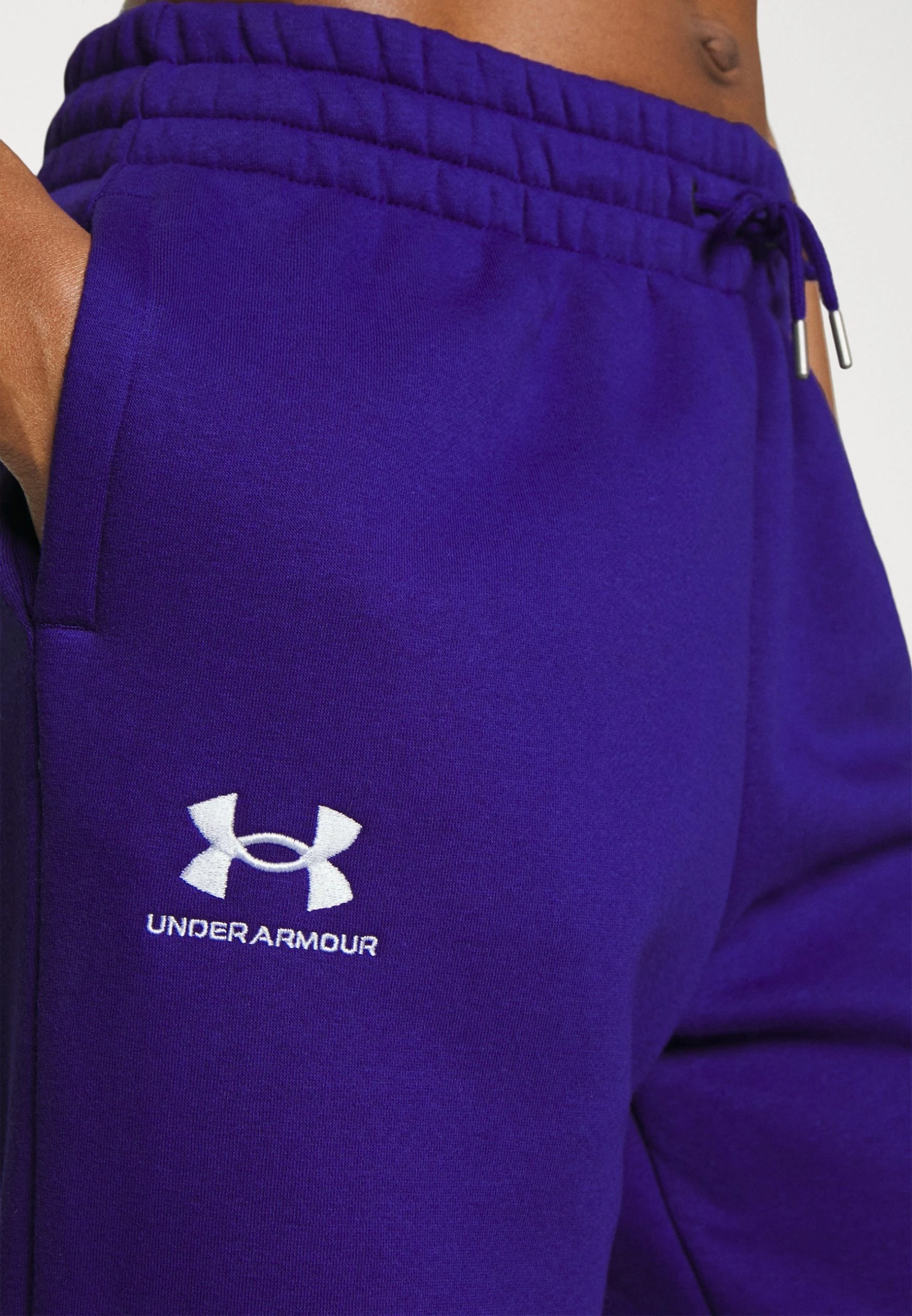 Under Armour ESSENTIAL JOGGERS - Spodnie Treningowe - Sonar Blue/white - obrazek 5