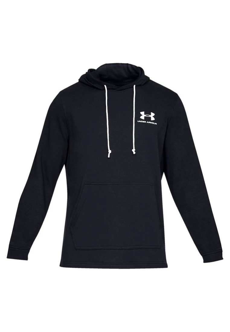 Under Armour SPORTSTYLE TERRY HOODIE - Bluza Z Kapturem - Black - obrazek 4