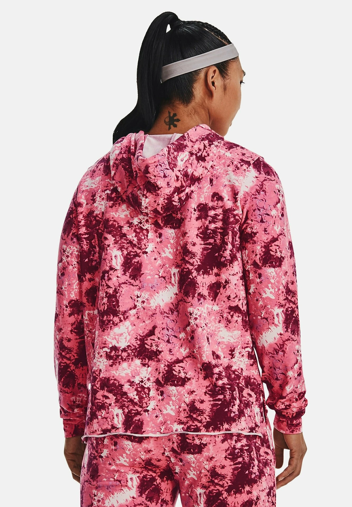 Under Armour LONG-SLEEVES RIVAL PRINT - Bluzka Z Długim Rękawem - Pace Pink - obrazek 3