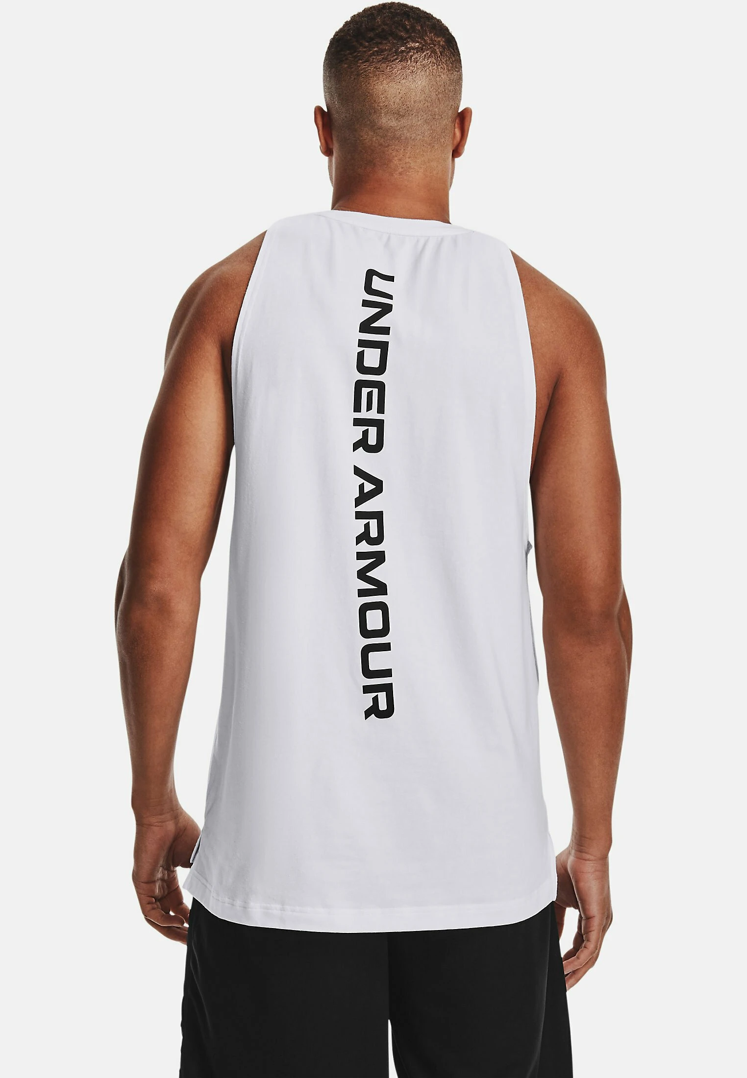 Under Armour BASELINE TANK - Top - White - obrazek 3