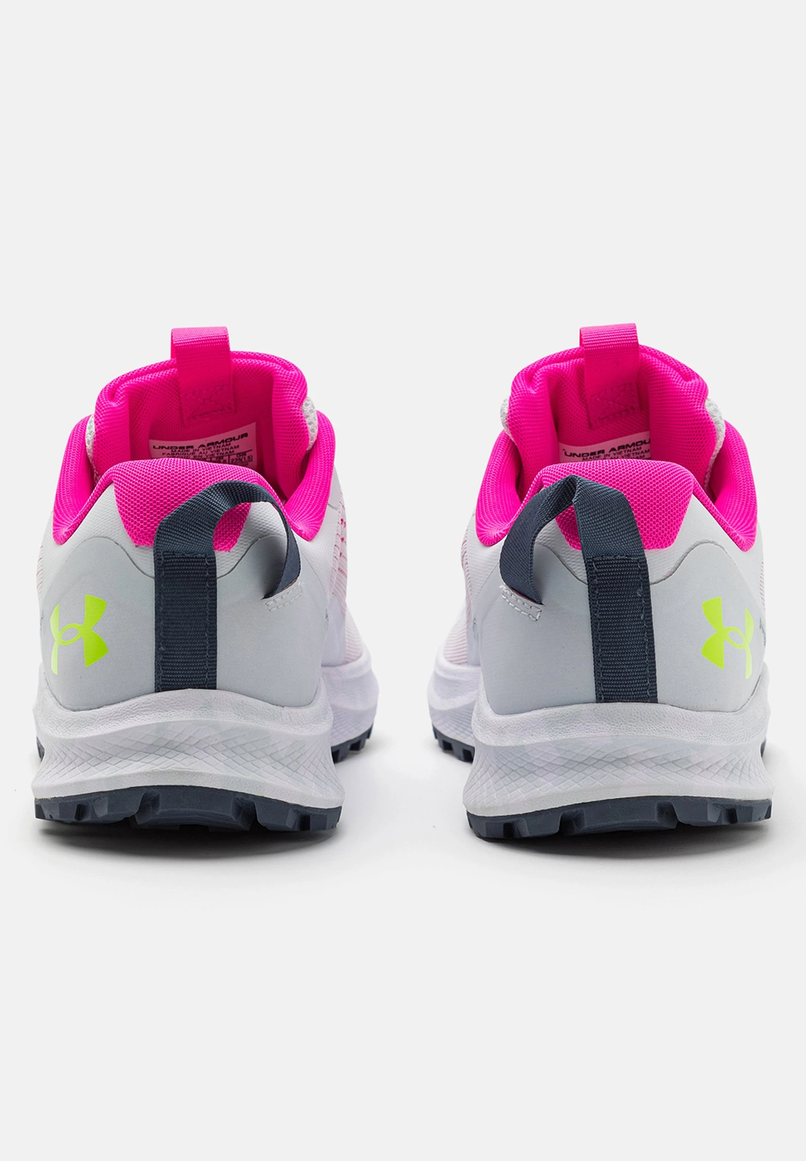 Under Armour CHARGED BANDIT TR 2 - Obuwie Do Biegania Szlak - Gray Mist/rebel Pink/lime Surge - obrazek 4