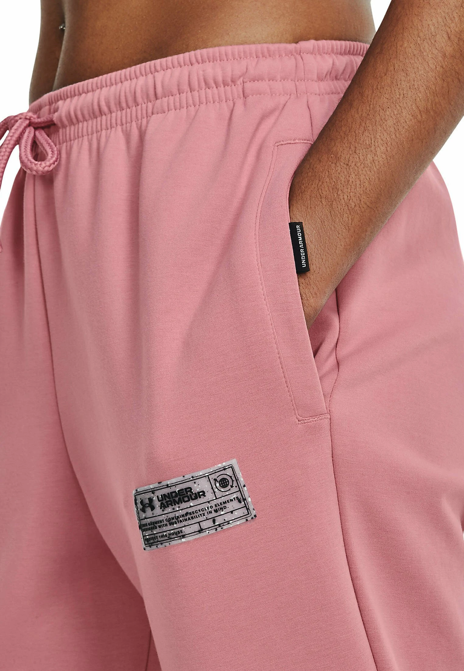 Under Armour UA SUMMIT - Spodnie Treningowe - Pink Elixir - obrazek 4