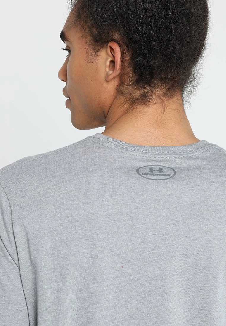 Under Armour STYLE LOGO - T-shirt Z Nadrukiem - Steel Light Heather/black - obrazek 4