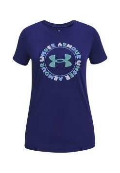 Under Armour SHORT SLEEVE TECH WORDMARKC - Koszulka Sportowa - Sonar Blue