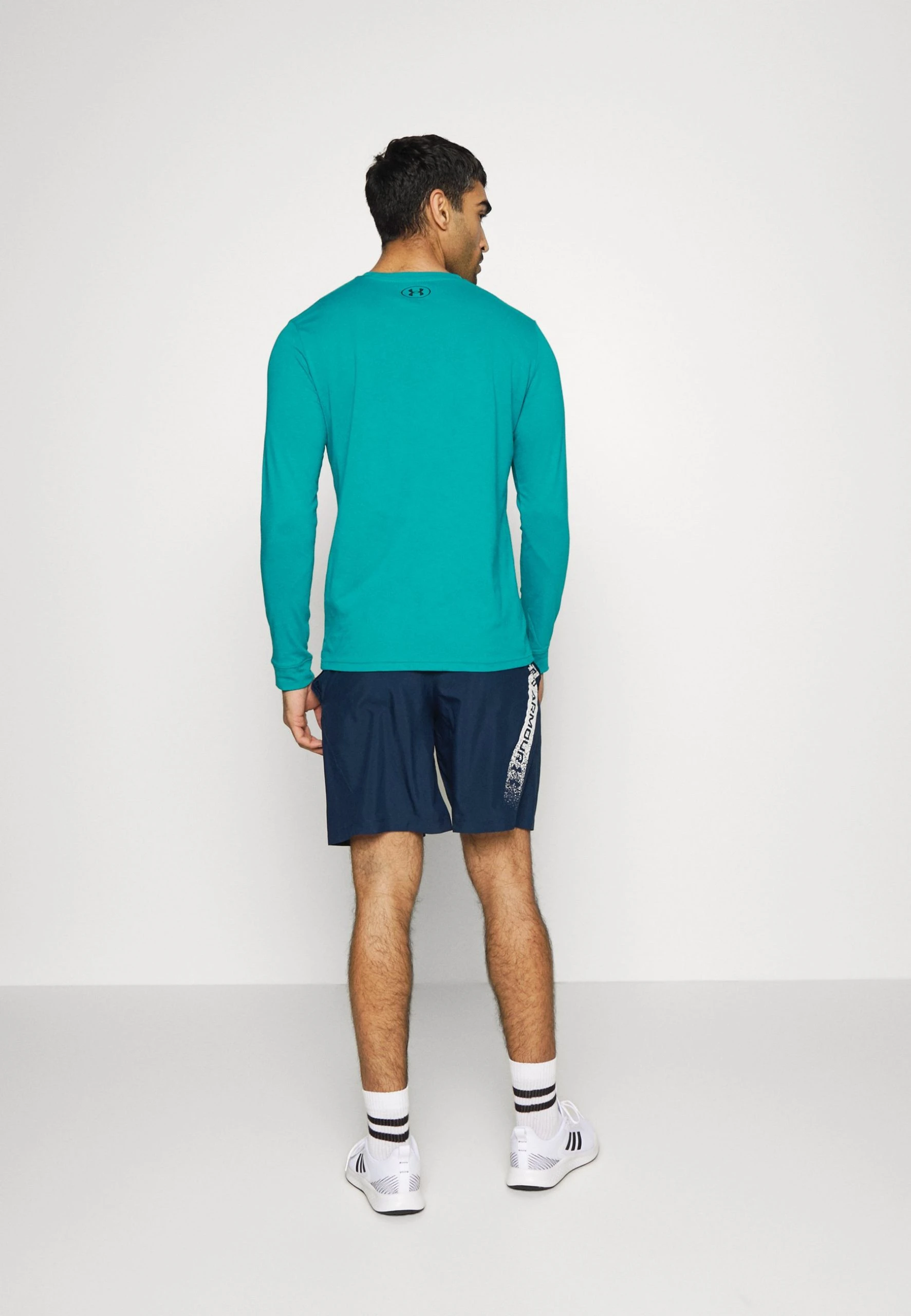 Under Armour GRAPHIC - Krótkie Spodenki Sportowe - Academy/white - obrazek 3