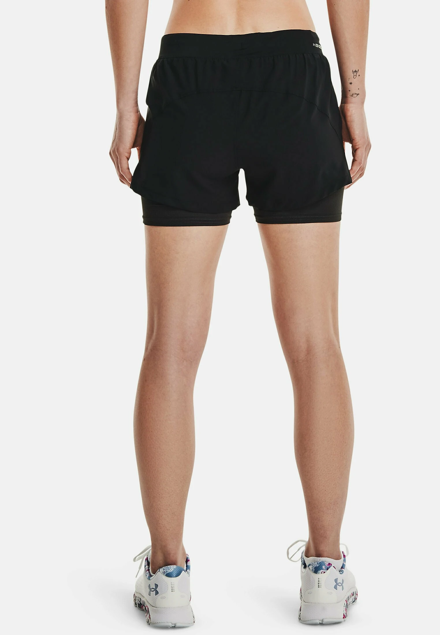 Under Armour 2-IN-1 - Krótkie Spodenki Sportowe - Black - obrazek 3