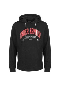 Under Armour RIVAL TRY ATHLETIC DEPT - Bluza Z Kapturem - Black Stone