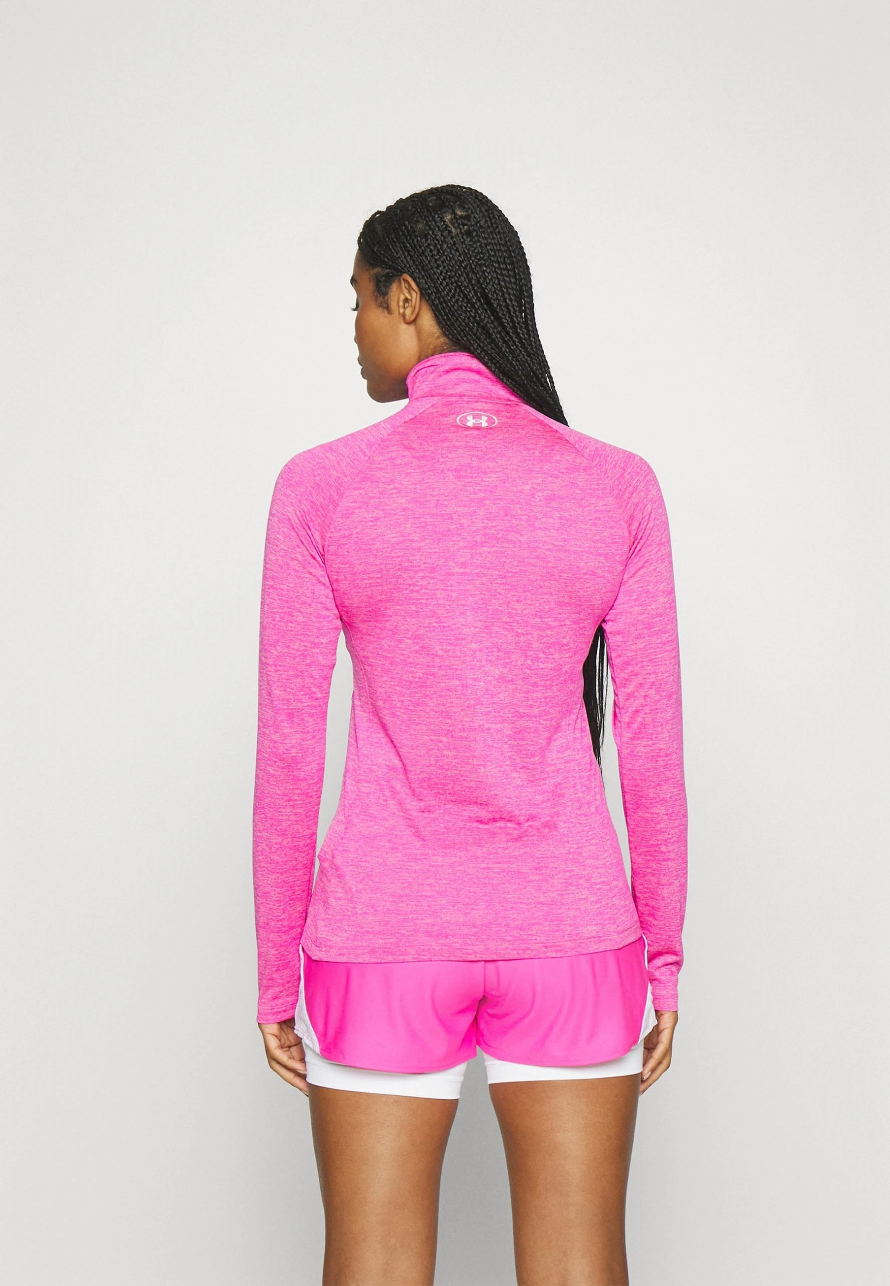 Under Armour TECH 1/2 ZIP TWIST - Bluzka Z Długim Rękawem - Rebel Pink/pink Elixir/silver - obrazek 3