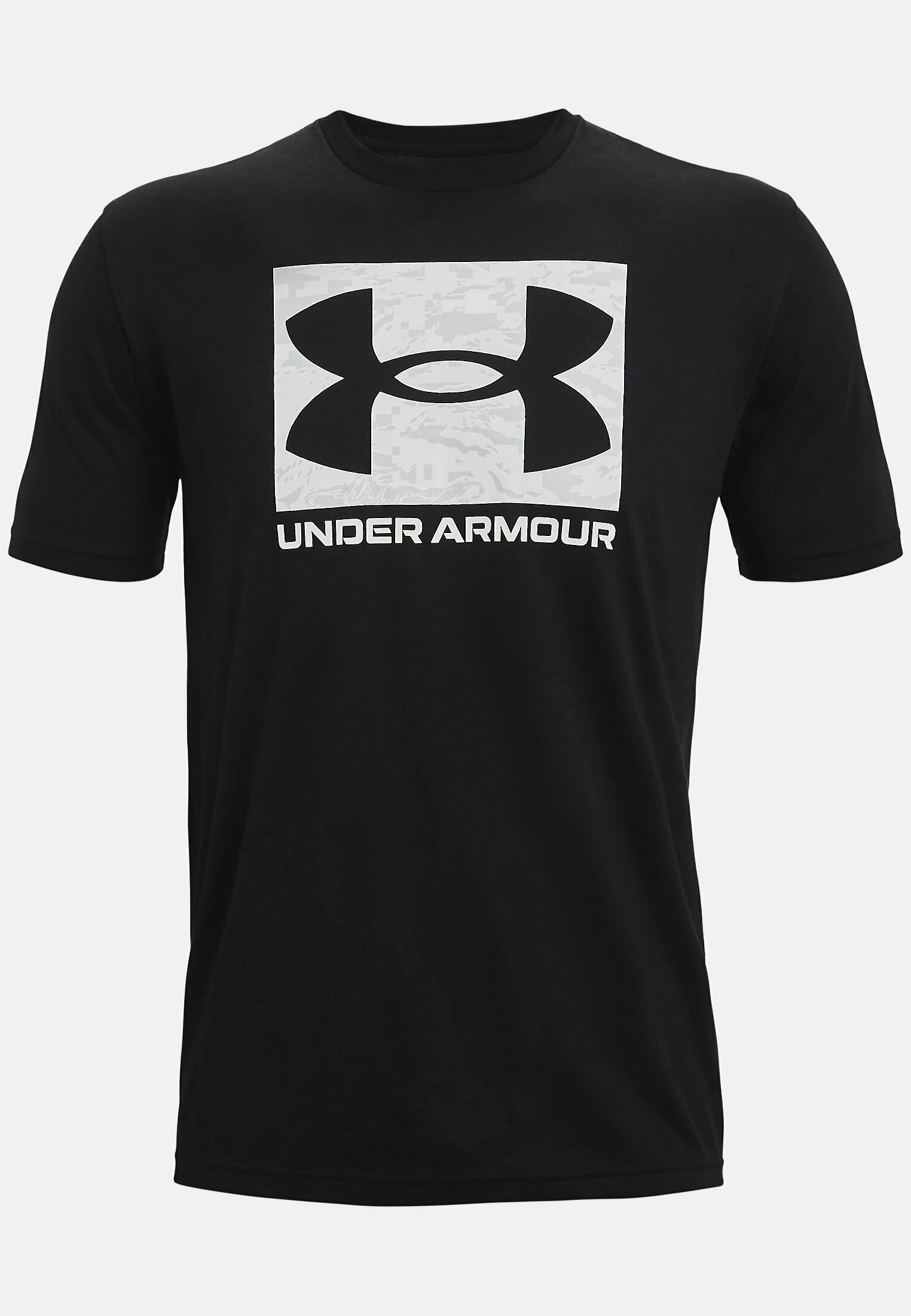 Under Armour ABC CAMO BOXED LOGO - T-shirt Z Nadrukiem - Black - obrazek 4