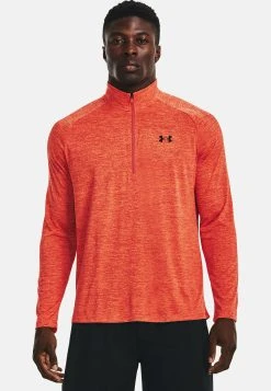 Under Armour TECH ZIP - Bluzka Z Długim Rękawem - After Burn