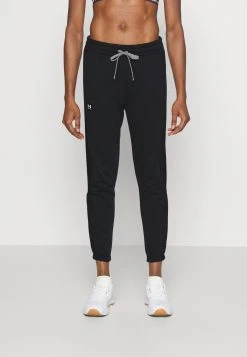 Under Armour RIVAL PANT - Spodnie Treningowe - Black/white